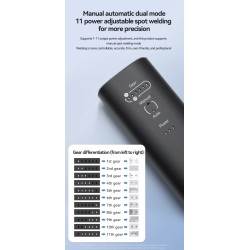 Aparat de sudare prin puncte portabil H1 cu 11 și H2 cu 90 de moduri reglabile pentru baterii cu litiu KROXNE - 7  