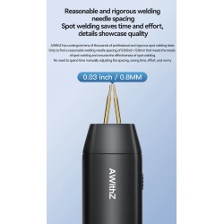 Rankinis taškinis suvirintojas H1 su 11 ir H2 su 90 reguliuojamų režimų ličio akumuliatoriams KROXNE - 9  